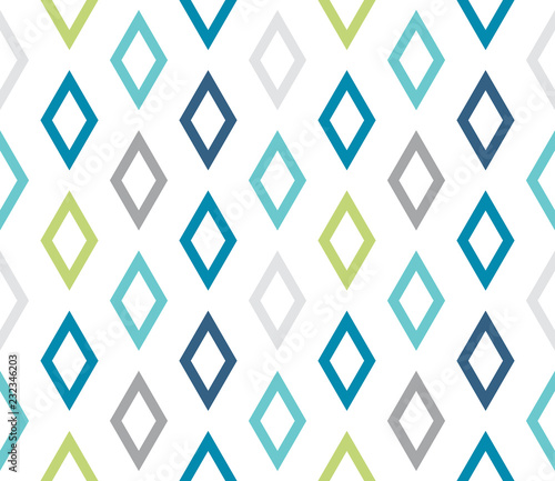 Seamless abstract background with rhombuses. Infinity geometric pattern. Seamless geometric pattern. Vector illustration.