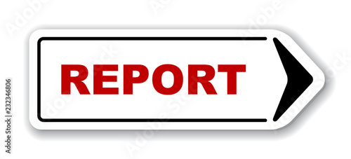 red vector banner report