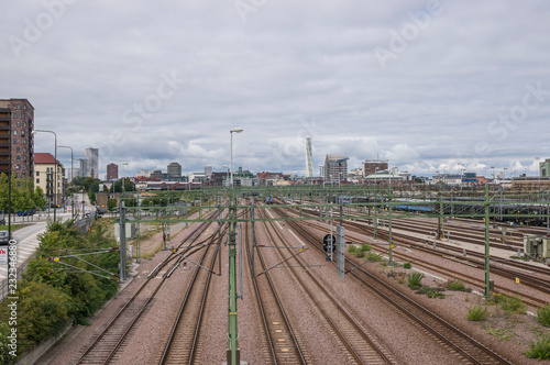 Train track in Malmö