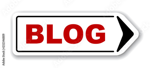 red vector banner blog