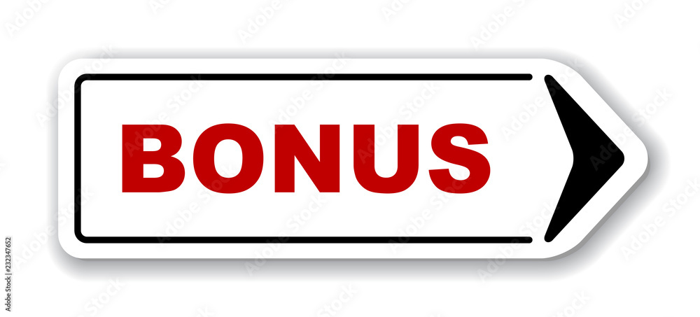 red vector banner bonus