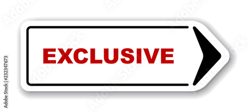 red vector banner exclusive