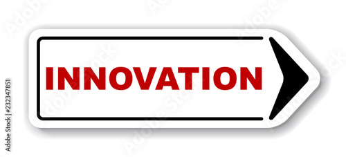 red vector banner innovation