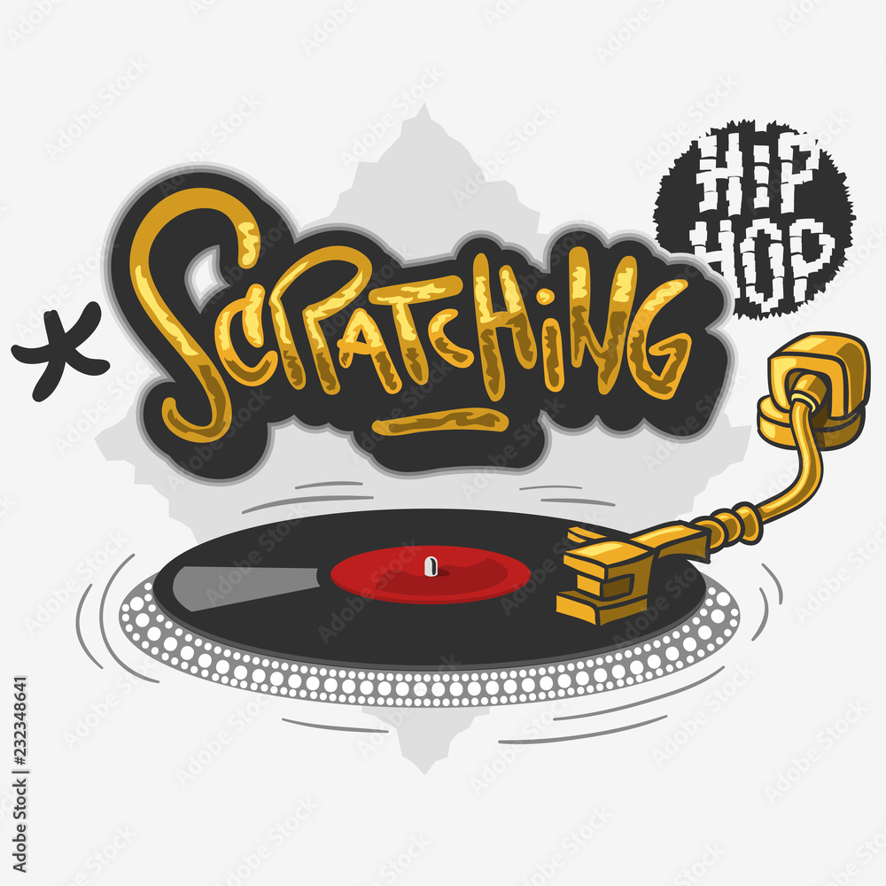 Scratching Hip Hop Related Tag Graffiti Influenced Design with a ...