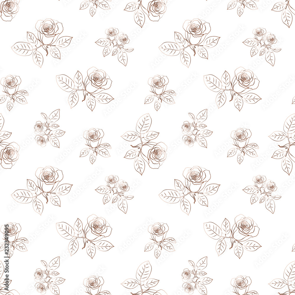 Seamless pattern with roses. Seamless pattern with roses.
