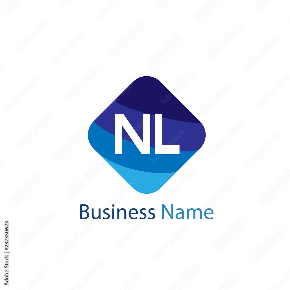Initial Letter NL Logo Template Design Initial Letter NL Logo Template Design