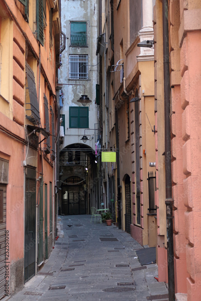 Fototapeta premium strada per la città di genova 