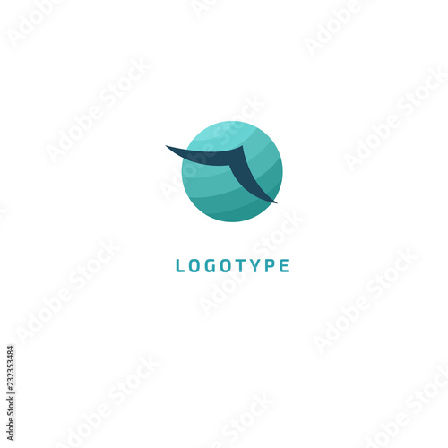 Airplane icon. Air ticket booking logo template. Logo concept of navigator, loukost, airport, booking tickets, Rent, travel application, tourism, trip. photo