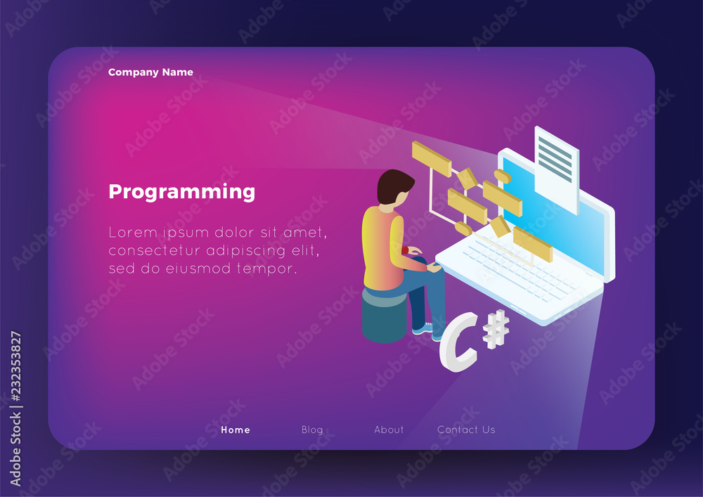 Programming Concept Illustration Programming Concept Illustration