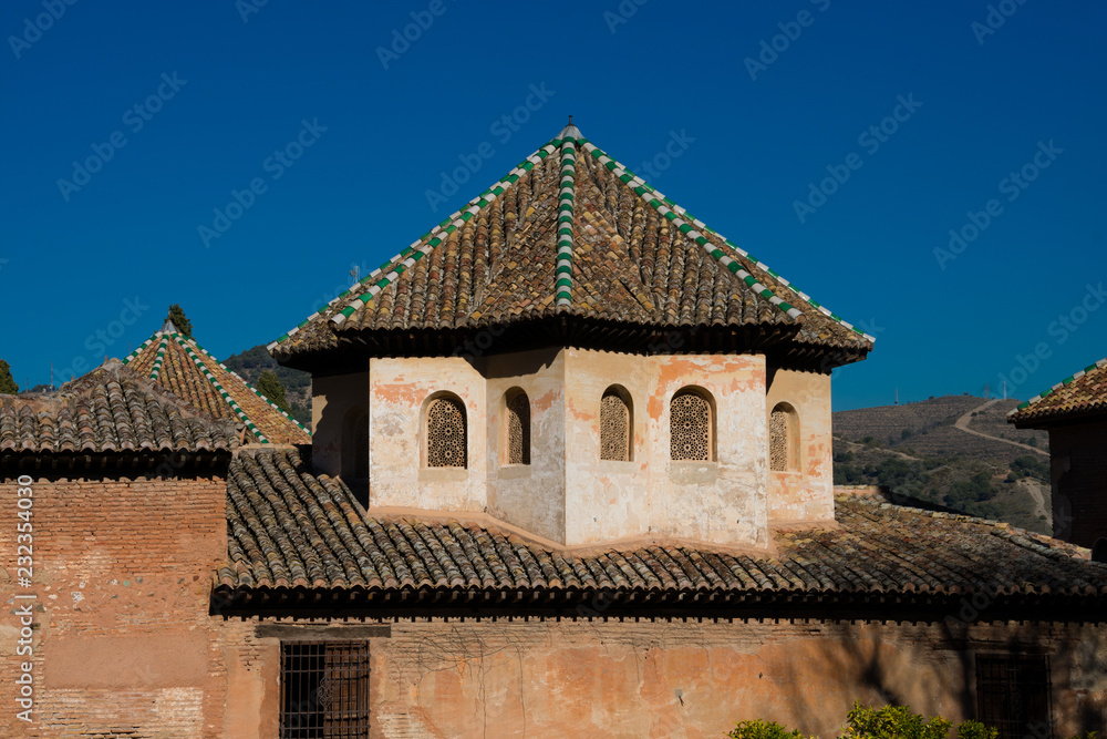 Building at the Alambra of Granada. Spain