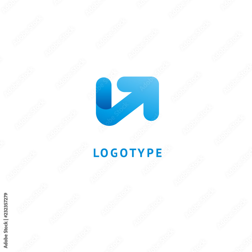Arrow icon. Vector flat style illustration Abstract business logo template. Logo concept of Progress development, application, Business strategy, Geometric design element, delivery company. Arrow icon. Vector flat style illustration Abstract business logo template. Logo concept of Progress development, application, Business strategy, Geometric design element, delivery company.