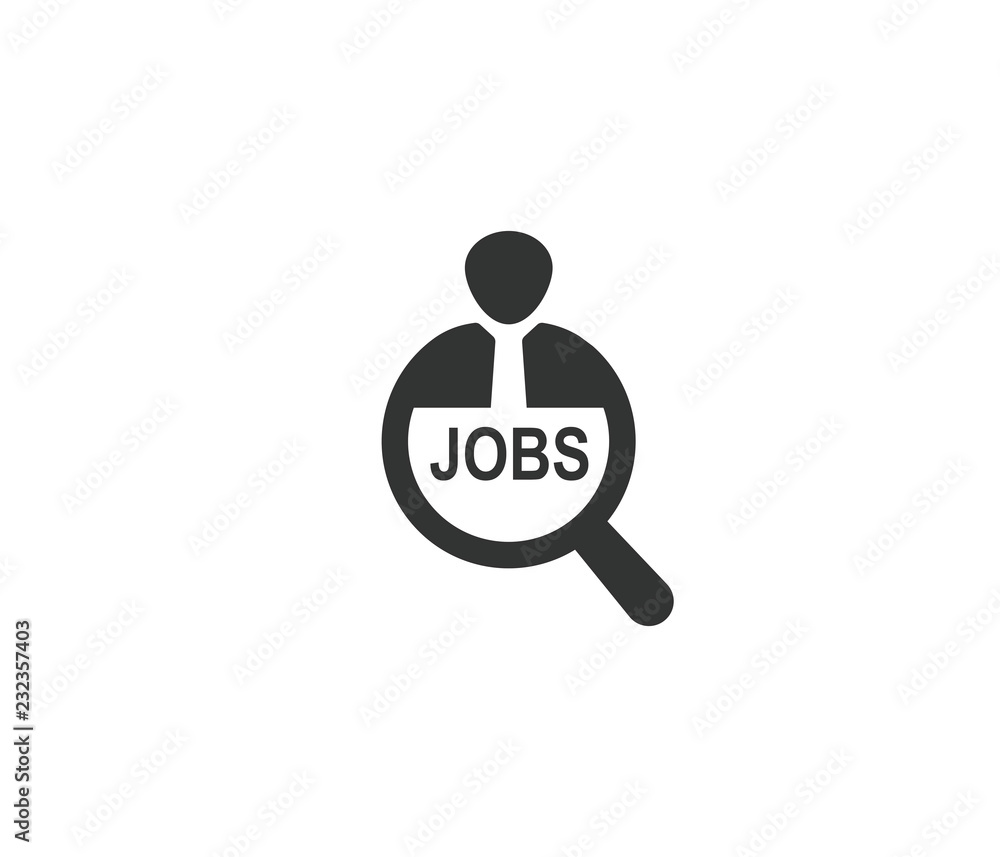 Modern Job Search icon, Find job icon Modern Job Search icon, Find job icon