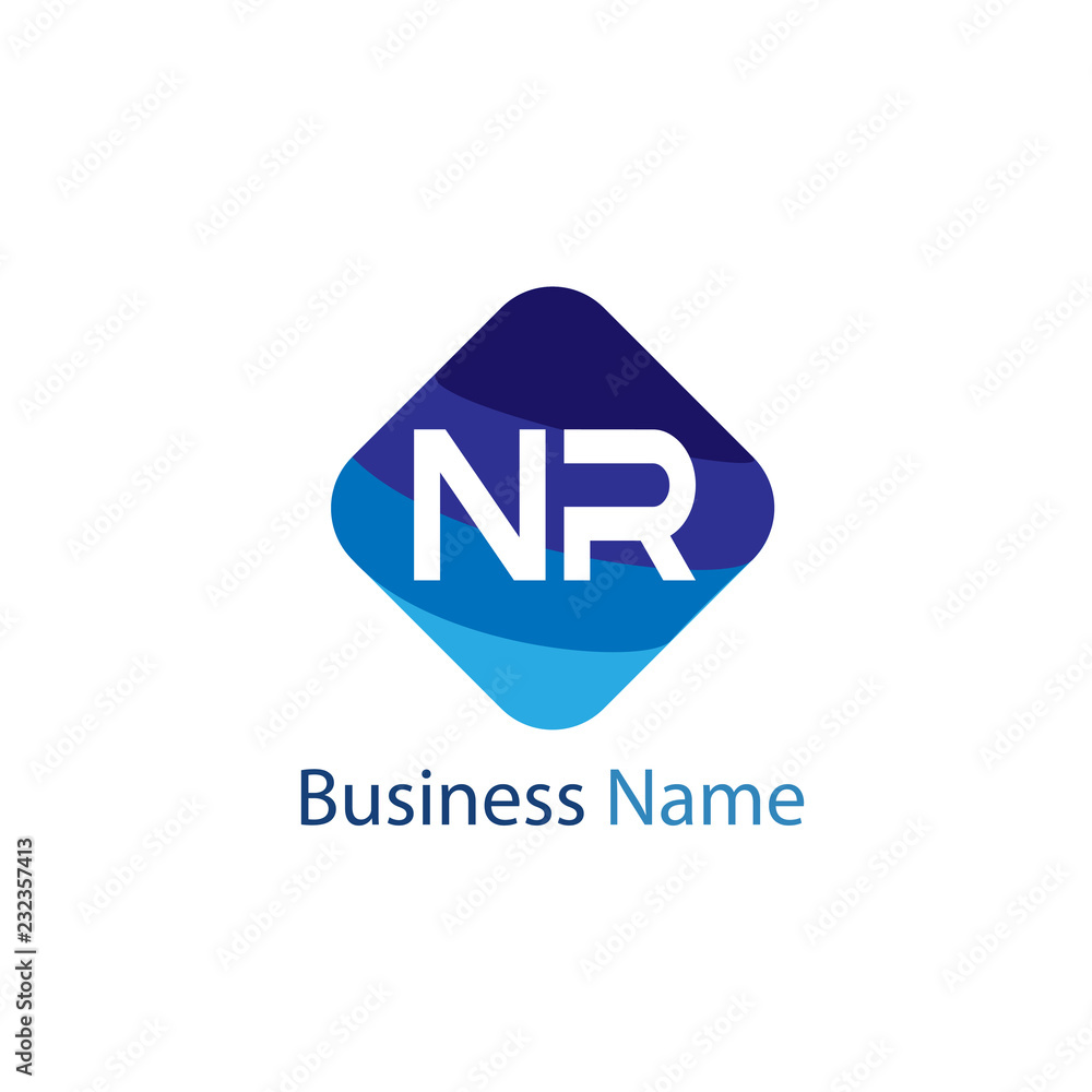 Initial Letter NR Logo Template Design Initial Letter NR Logo Template Design