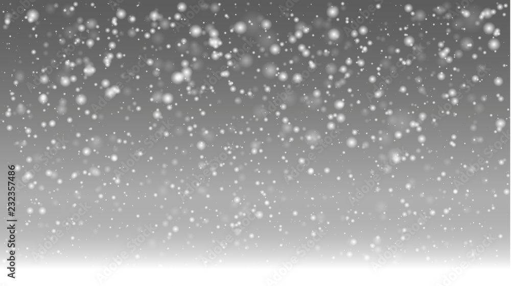 Snow in foggy landscape Snow in foggy landscape