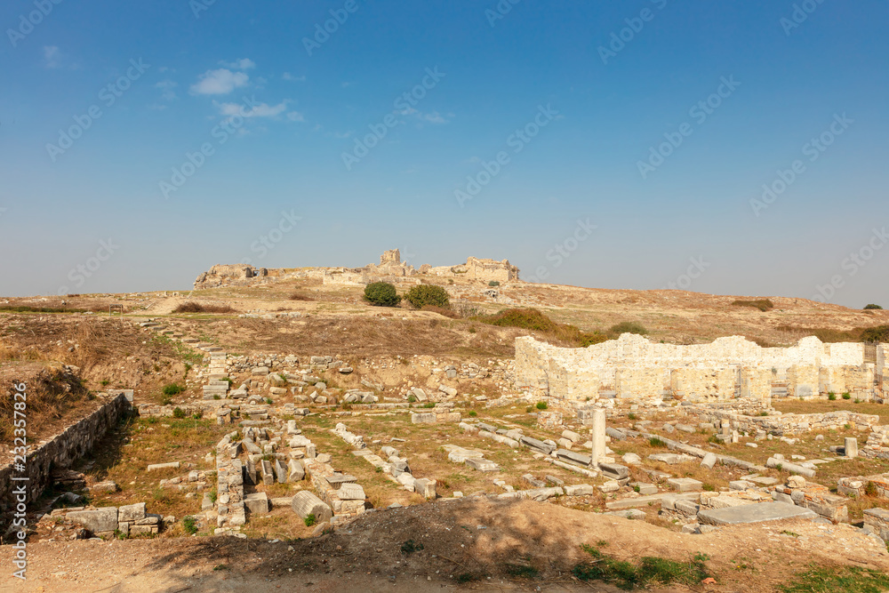 Ruins of the ancient helenistic city of Miletus  located near the modern village of Balat in Aydn Province, Turkey. 