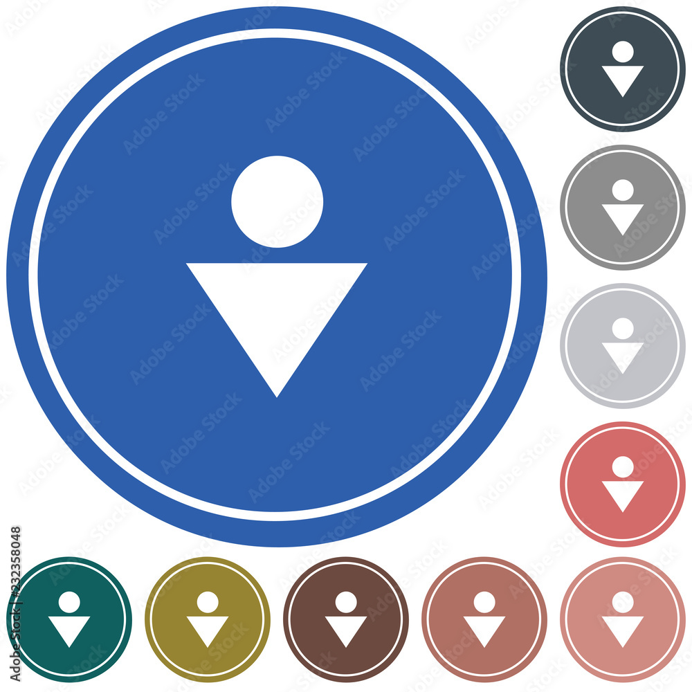 Man Toilet icon Man Toilet icon