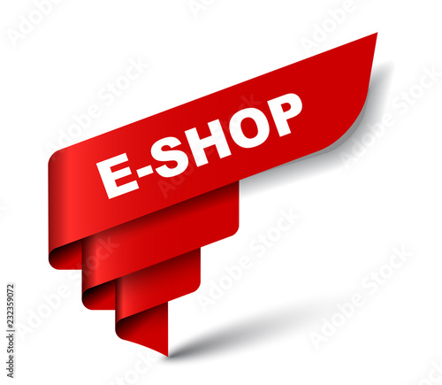 red vector banner eshop