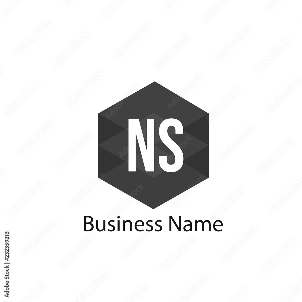 Initial Letter NS Logo Template Design Initial Letter NS Logo Template Design