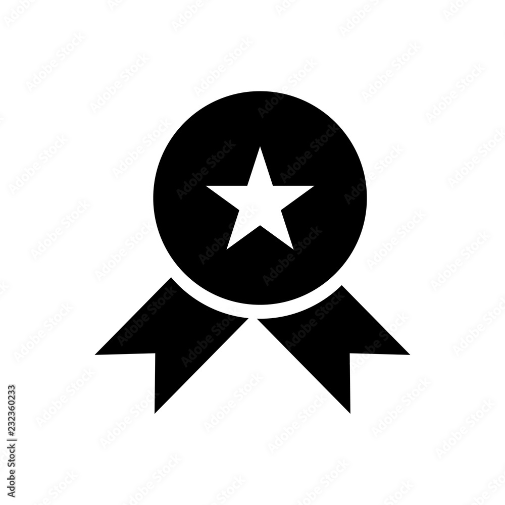 Medal glyph icon Medal glyph icon