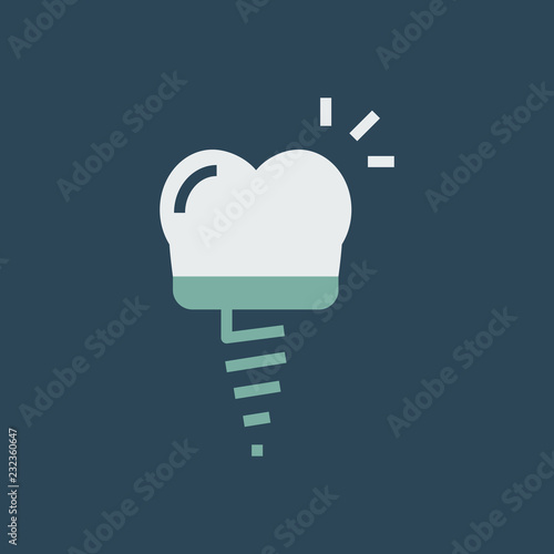 Silhouette icon denture