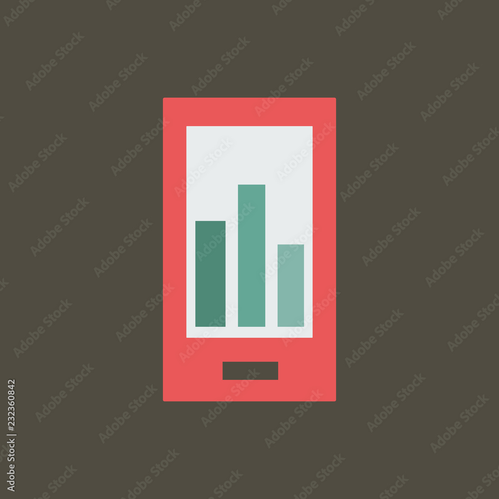Silhouette icon graphics in phone Silhouette icon graphics in phone