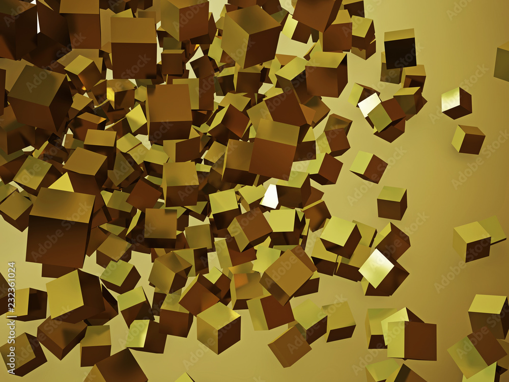 Cubes abstract colorful 3d rendering Cubes abstract colorful 3d rendering