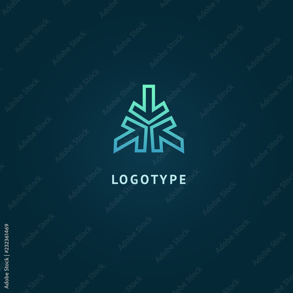 Arrow icon. Vector flat style illustration Abstract business logo template. Logo concept of Progress development, application, Business strategy, Geometric design element, delivery company. Arrow icon. Vector flat style illustration Abstract business logo template. Logo concept of Progress development, application, Business strategy, Geometric design element, delivery company.