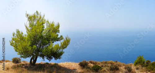 Blue sea of Greece photo