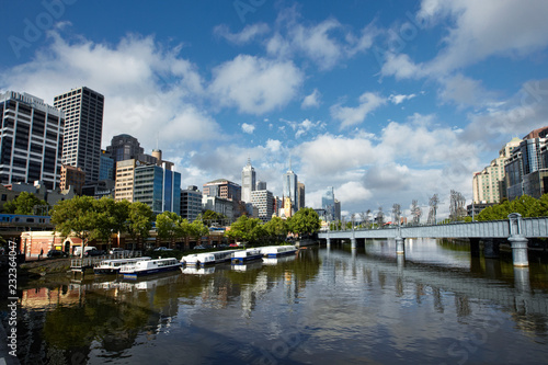 A view of the Yarra River  Melbourne  Victoria  Australia