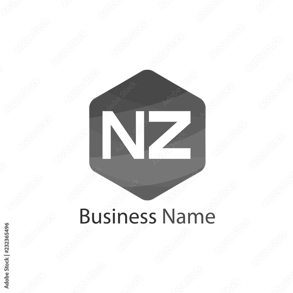 Initial Letter NZ Logo Template Design Initial Letter NZ Logo Template Design