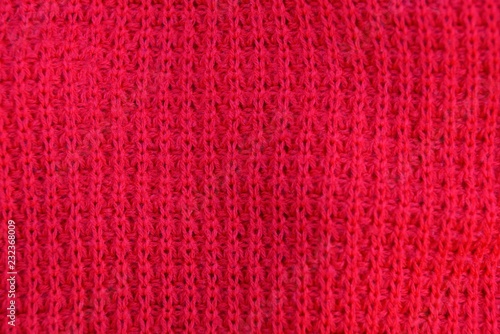 red fabric texture from a piece of wool