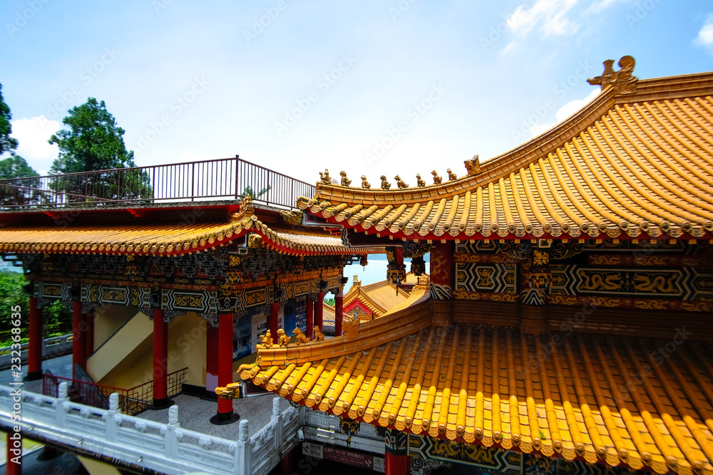 Temple at Sun Moon Lake in Taiwan Temple at Sun Moon Lake in Taiwan