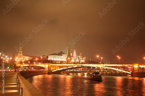 Historic center of Moscow at night