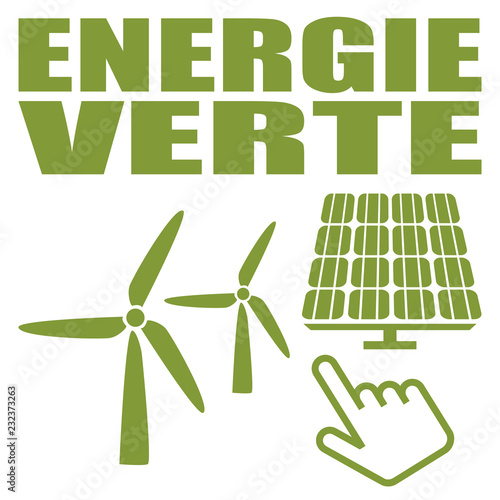 Logo énergie verte.