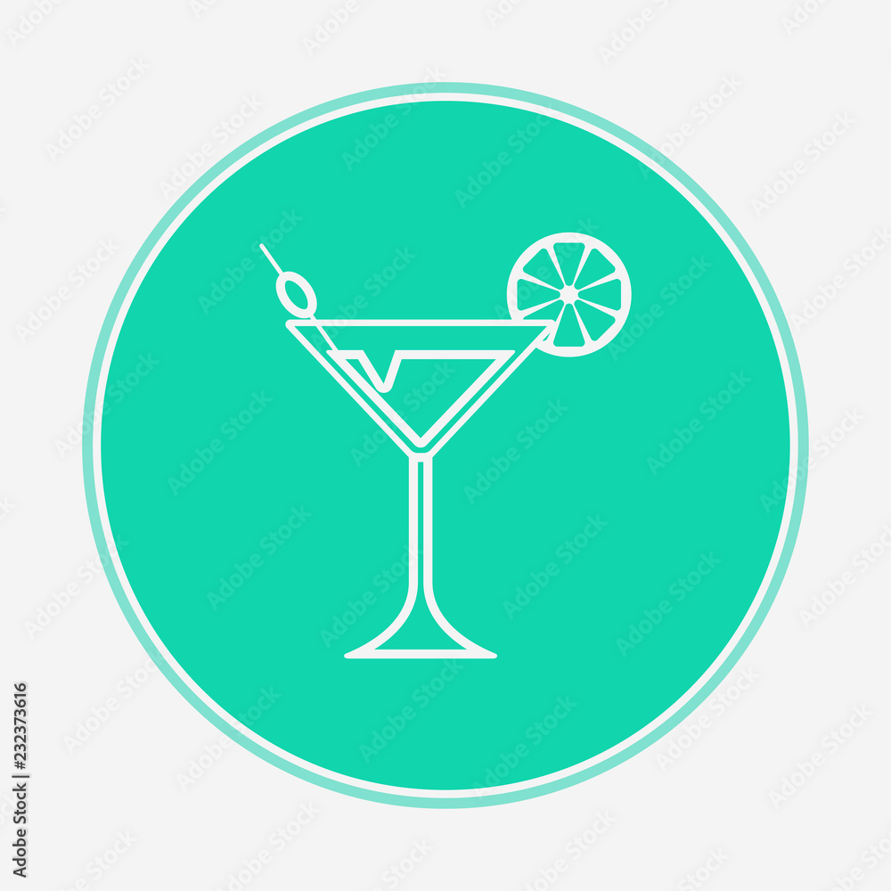 Cocktail vector icon sign symbol Cocktail vector icon sign symbol