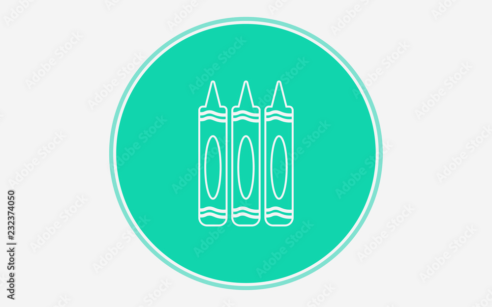 Crayon vector icon sign symbol Crayon vector icon sign symbol