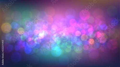Blurred abstract background with party, nightclub. Night city lights