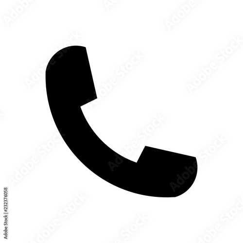Handset glyph icon