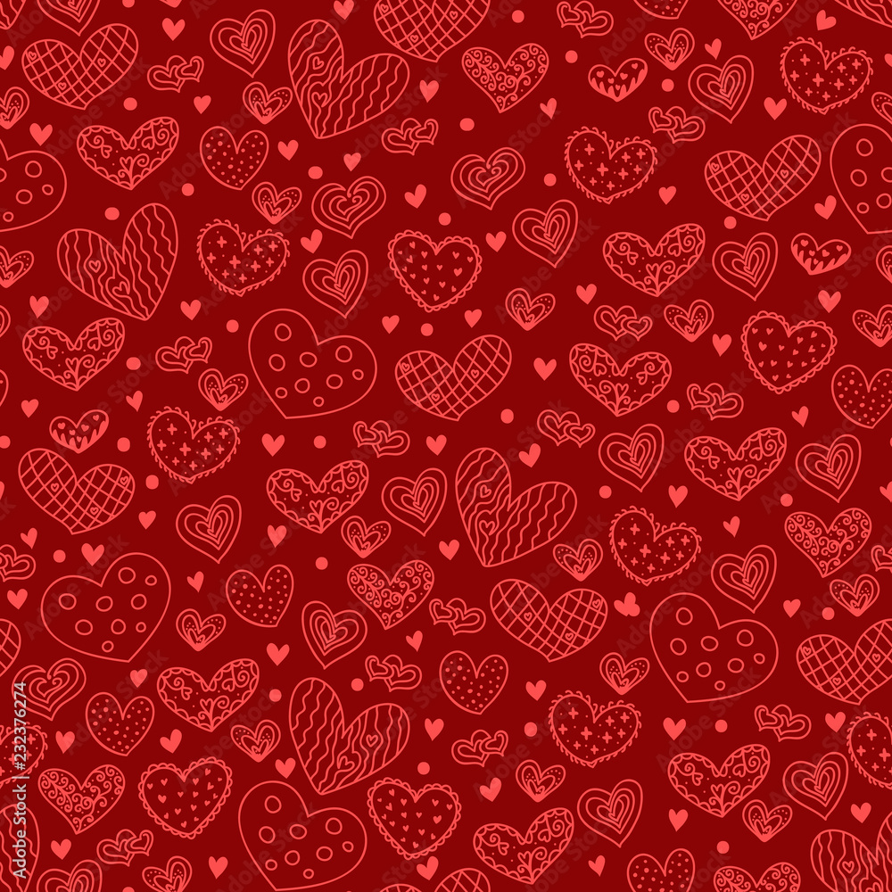 seamless pattern with hearts seamless pattern with hearts