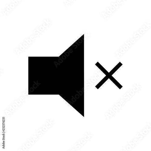 Loadspeaker soundless glyph icon