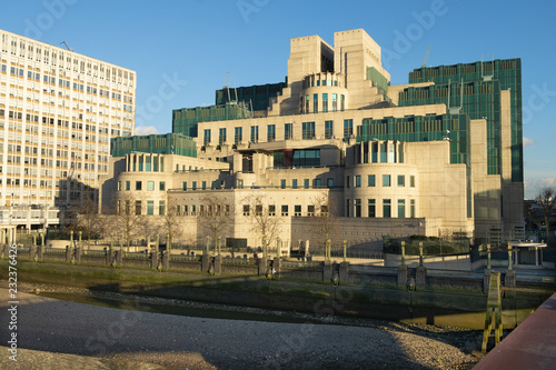 Exterior of Secret Intelligence Service building in London