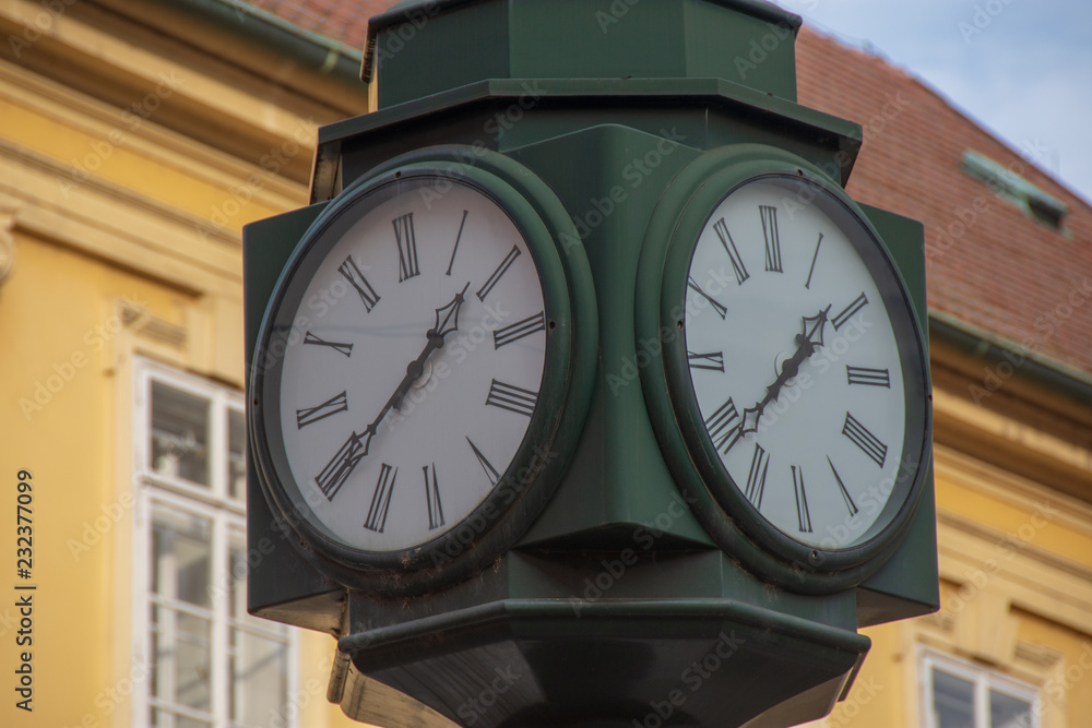 Naklejka premium Horloge publique, Prague, République Tchèque