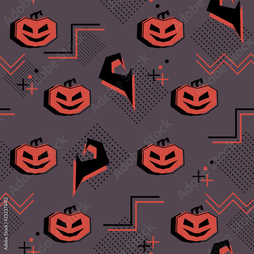 Horror geometric trendy mem...