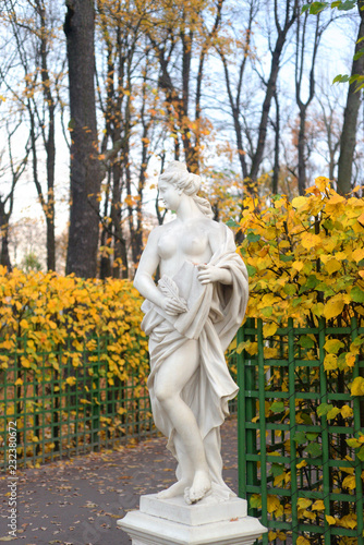 Statue of allegory of mercy in Summer Garden.