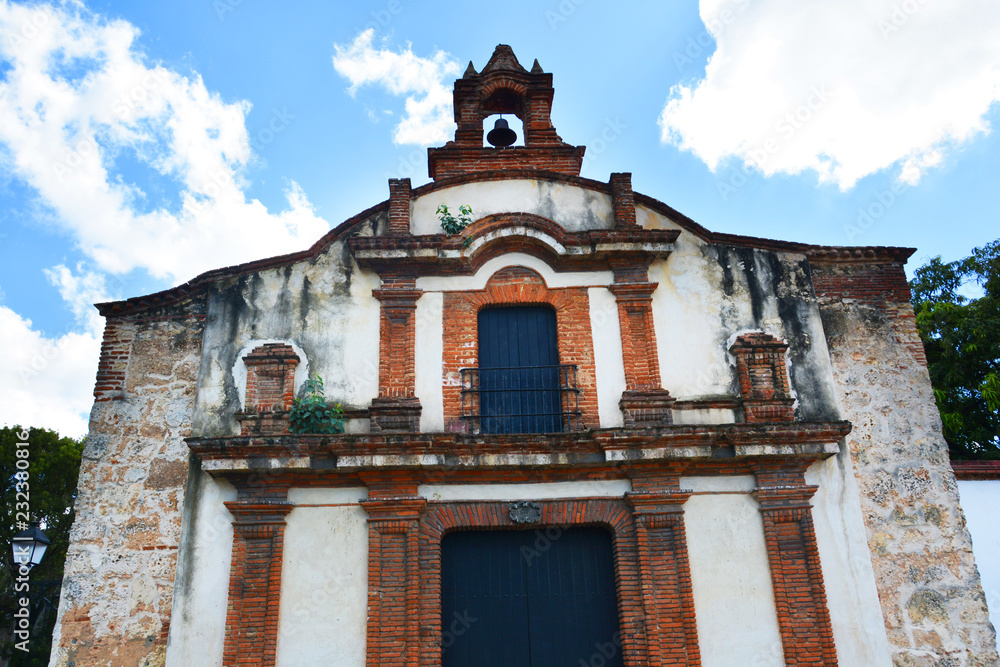 Fototapeta premium Streets of the colonial city of Santo Domingo, Dominican Republic, local color