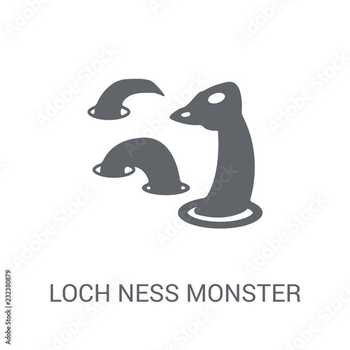 Loch ness monster icon. Trendy Loch ness monster logo concept on white background from animals collection