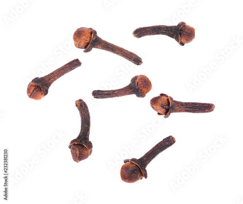 Obraz na płótnie dry cloves isolated on white background