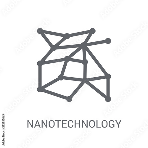 Nanotechnology icon. Trendy Nanotechnology logo concept on white background from Artificial Intelligence collection