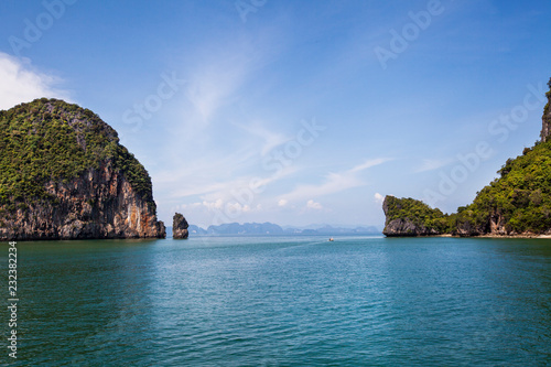 Beautiful tropical Thailand island panoramic with beach for holiday vacation background concept