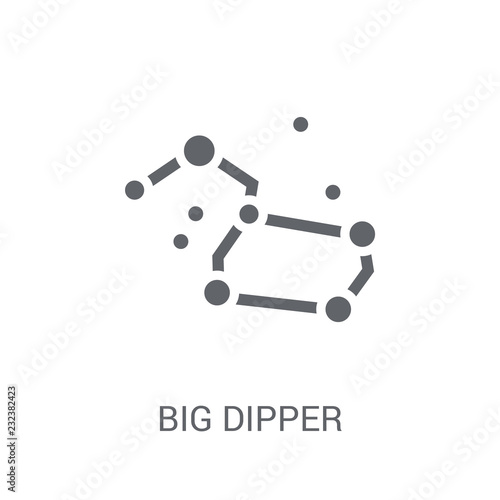 Big dipper icon. Trendy Big dipper logo concept on white background from Astronomy collection